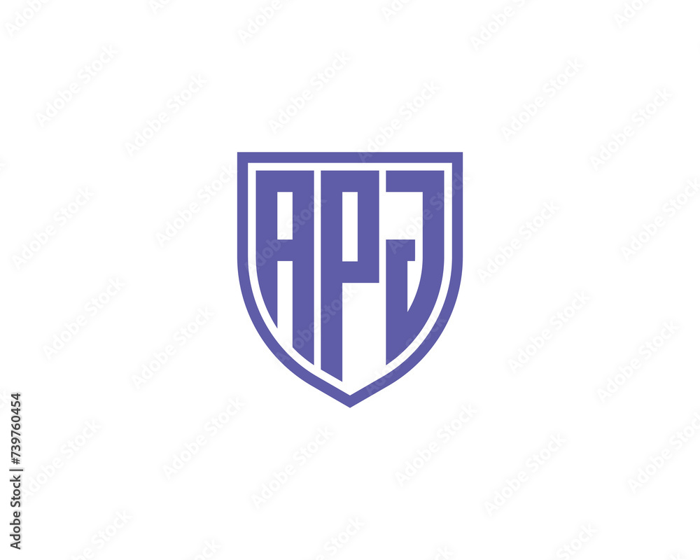 APJ logo design vector template APJ logo design vector template