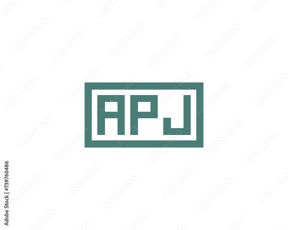 Fototapeta premium APJ logo design vector template