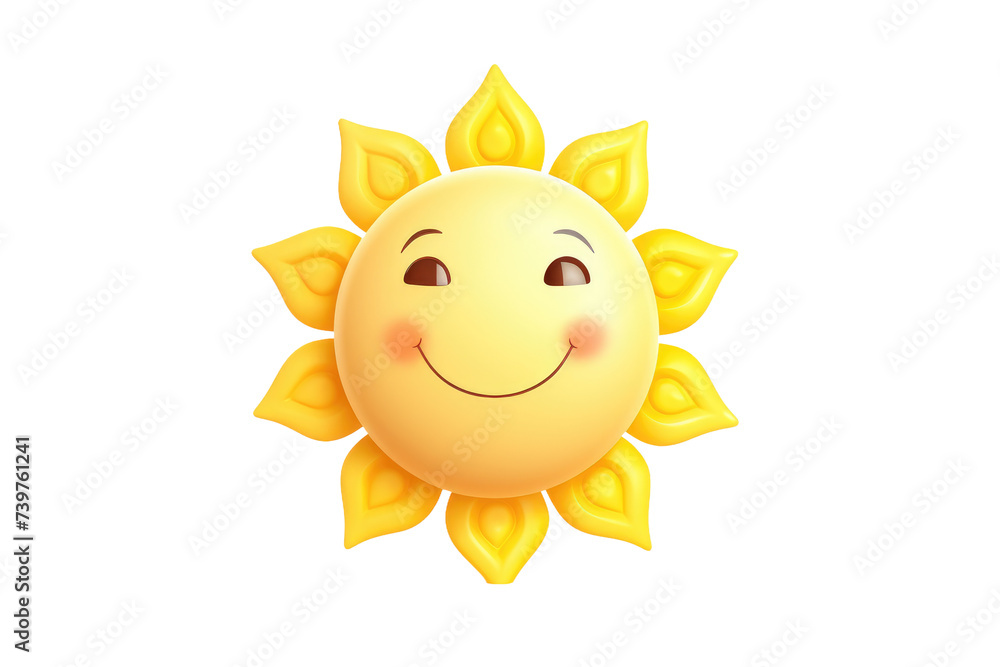 A vibrant yellow sun radiates a heartwarming smile, bringing joy and happiness. on a White or Clear Surface PNG Transparent Background. A vibrant yellow sun radiates a heartwarming smile, bringing joy and happiness. on a White or Clear Surface PNG Transparent Background.