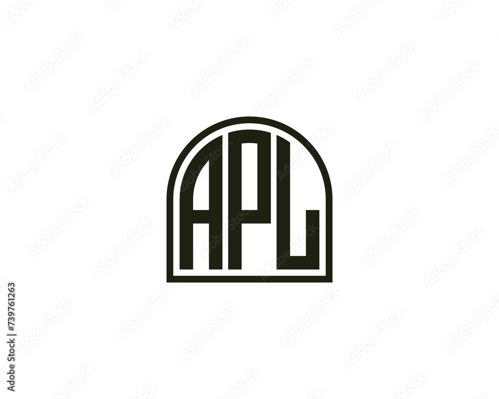 APL logo design vector template APL logo design vector template