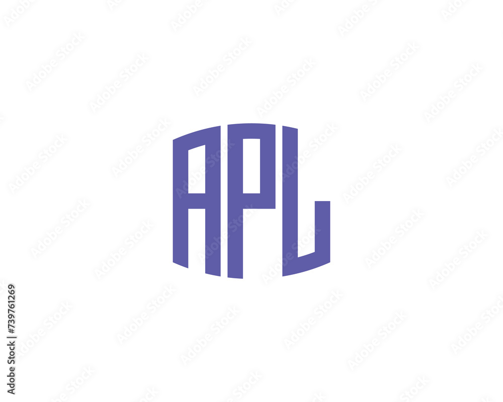 APL logo design vector template APL logo design vector template
