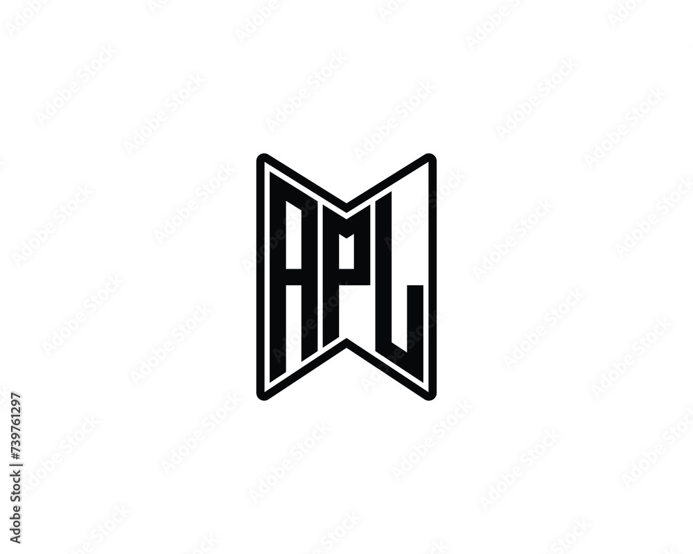 APL logo design vector template APL logo design vector template