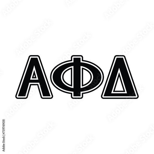 Alpha Phi Delta greek letter, ΑΦΔ greek letters, ΑΦΔ photo