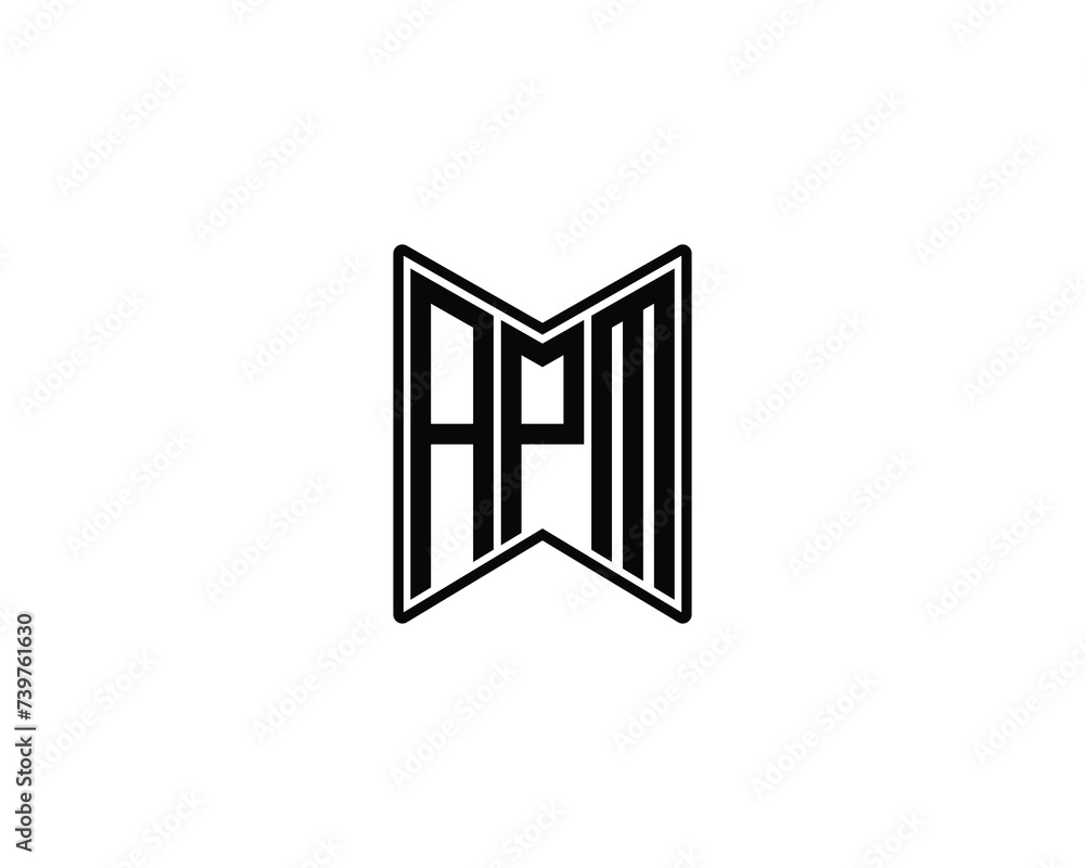 APM logo design vector template APM logo design vector template
