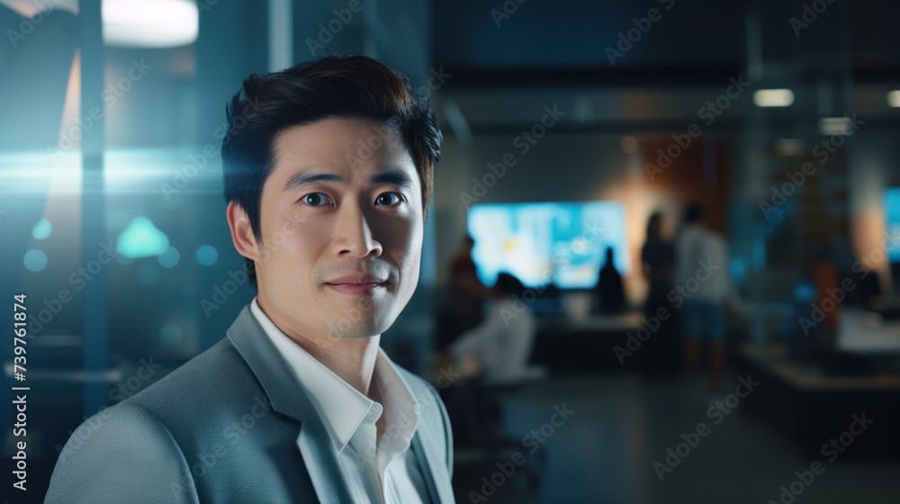 Diverse team of young professionals is working in modern business company. Working day of an office worker. Business, consulting, and technology concept. Diverse team of young professionals is working in modern business company. Working day of an office worker. Business, consulting, and technology concept.