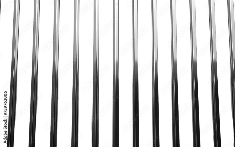 This photo showcases a close up view of a bunch of metal rods. on a White or Clear Surface PNG Transparent Background.