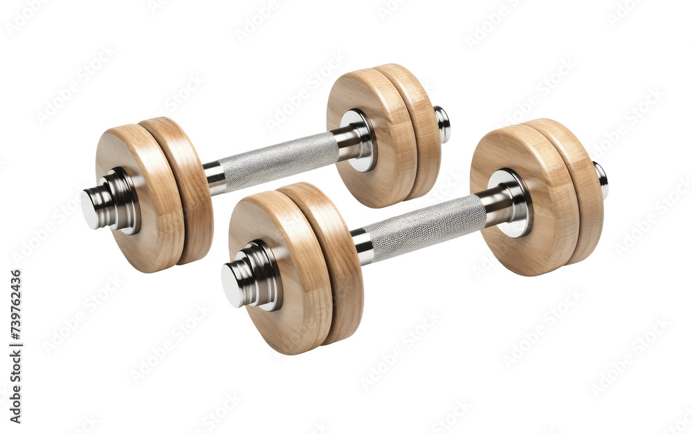 Fototapeta premium Pair of Dumbbells. on a White or Clear Surface PNG Transparent Background.