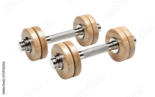 Pair of Dumbbells. on a White or Clear Surface PNG Transparent Background.