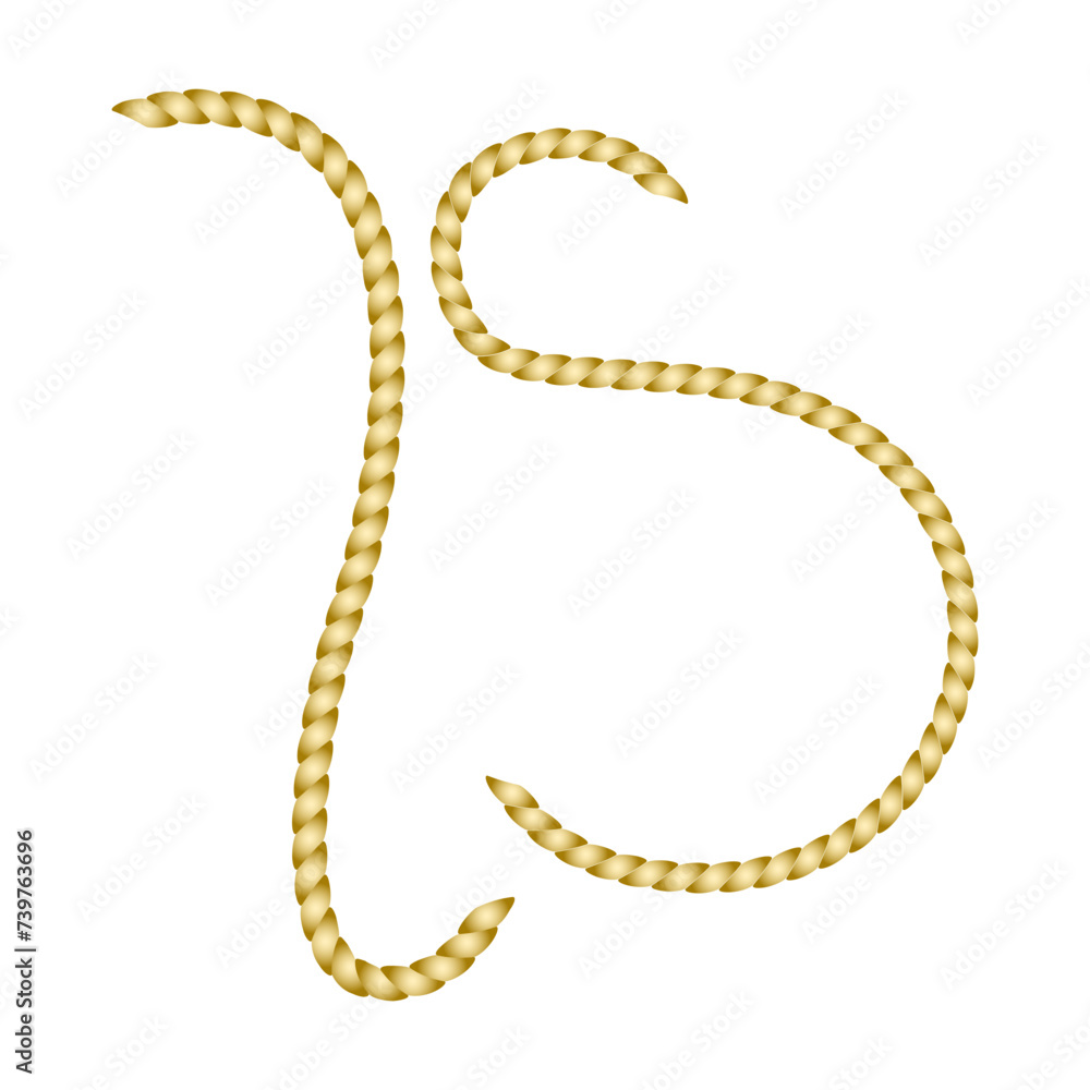 Isolated rope string vector design on white background Isolated rope string vector design on white background