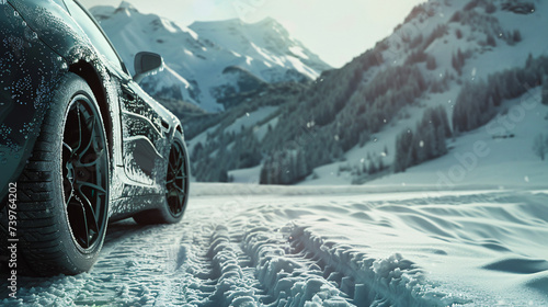 Luxury winter sports car