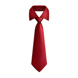 isolated red tie on transparent background,transparency 