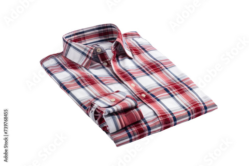 Plaid Shirt Design Isolated On Transparent Background