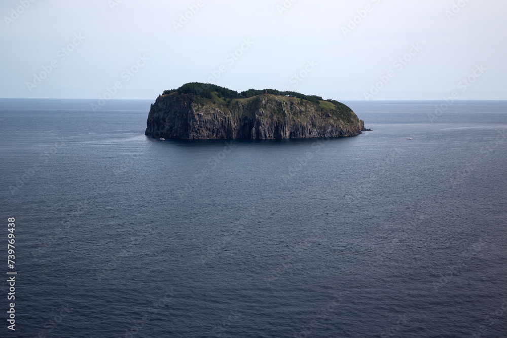 View of the island on the sea