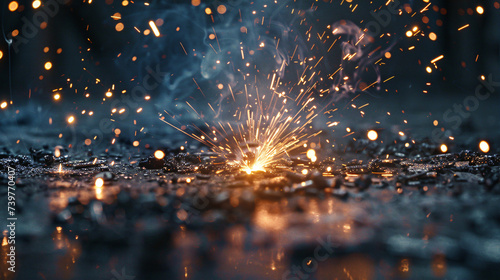 Welding plasma cutting of metal spark parts.