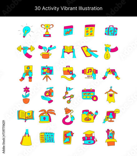 Vibrant Activity Illustration