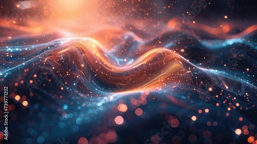 Abstract Background With a Wave of Light