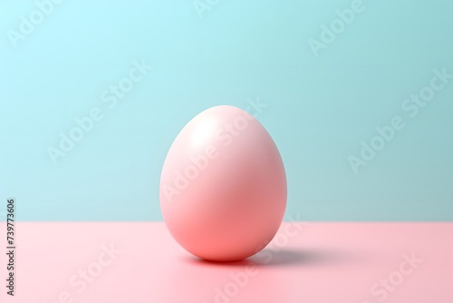 Pink Egg Sitting on Table