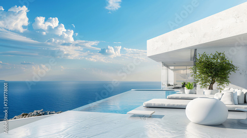 White architecture on Greece.