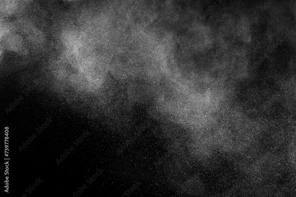 Dark texture. Black grunge wall. Gray pattern surface. Light fog backgrounds. Cloud sky night.