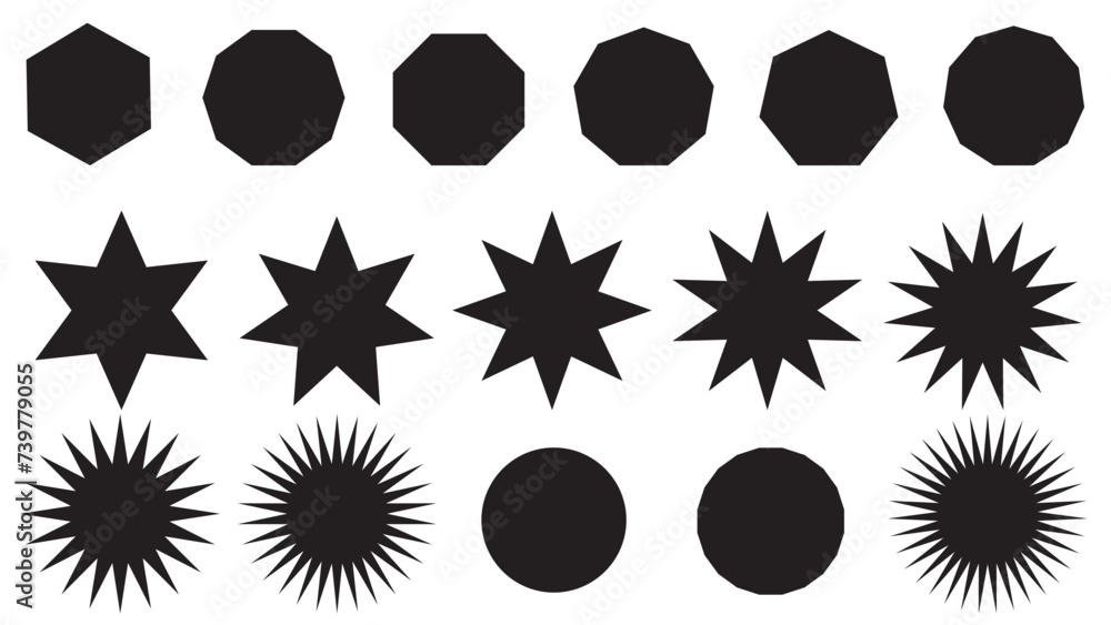 Geometric black shape collection
Geometric black shape collection