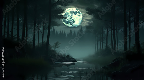 Full moon background, astronomy background