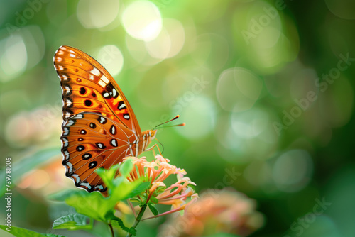 Closeup of a butterfly. A slide Background showcasing the beauty and uniqueness of life. Nature and biodiversity. Background image. Created with Generative AI technology