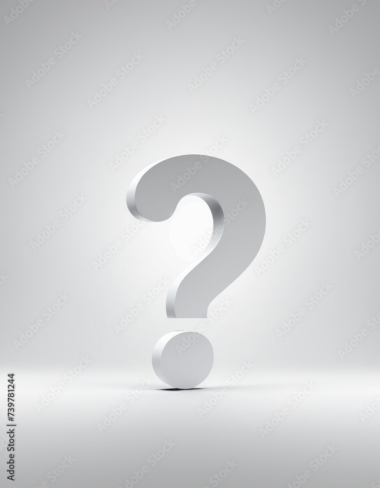question mark on a white background question mark on a white background