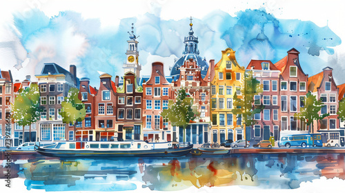Amsterdam watercolor