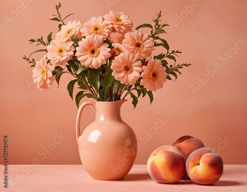 Wallpaper Mural vase with flowers Torontodigital.ca