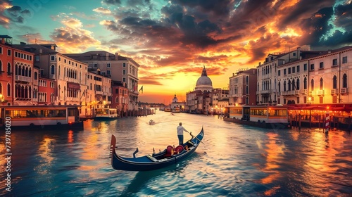 city grand canal, Venice, gondola © Alex