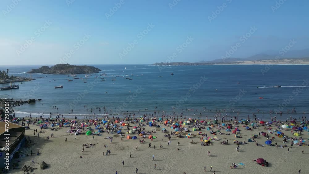 Papudo beach then where Chileans vacation during the summer