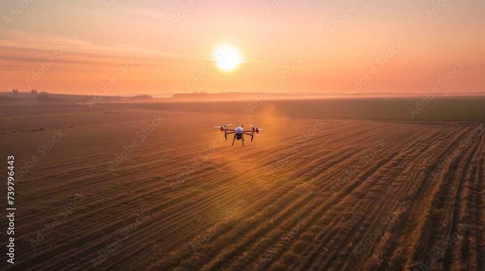 A plowed field is agricultural land from a drone flight altitude. Farming concept, natural panorama of fields with seedlings and machinery. A plowed field is agricultural land from a drone flight altitude. Farming concept, natural panorama of fields with seedlings and machinery.