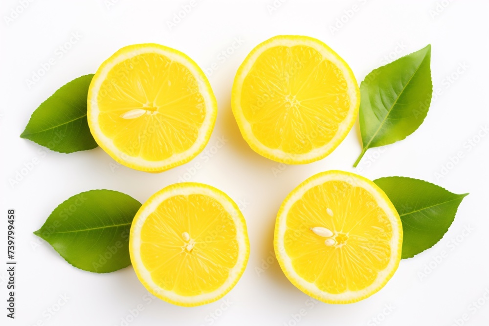 a group of lemons cut in half