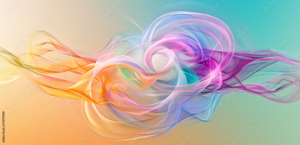 Pastel Neon Swirls in Abstract Harmony. Soft-hued, swirling neon lines in a pastel gradient create a serene abstract digital artwork. Pastel Neon Swirls in Abstract Harmony. Soft-hued, swirling neon lines in a pastel gradient create a serene abstract digital artwork.