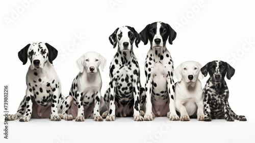 Happy Dalmatian dog collection