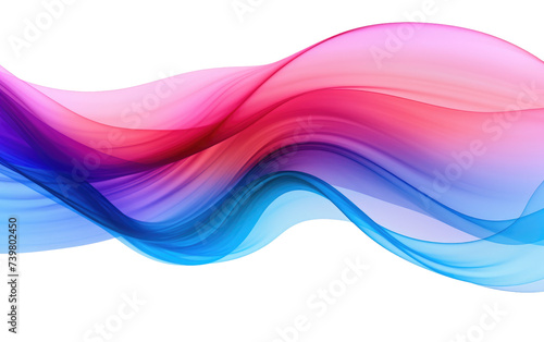 A photograph featuring a dynamic blue and pink wave contrasting. on a White or Clear Surface PNG Transparent Background.