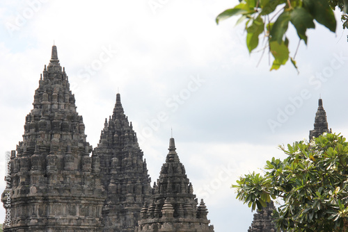 Yogyakarta  Indonesia 16 February 2024. Photos of the Prambanan Temple area show that there are no visitors.
