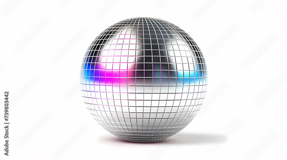 Disco ball illustration, multicolor music background Disco ball illustration, multicolor music background
