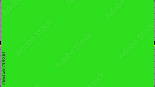 opening and closing gate green screen for youtube or game video	