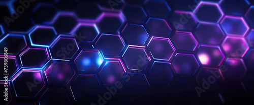 A Bunch of Purple and Blue Hexagonals