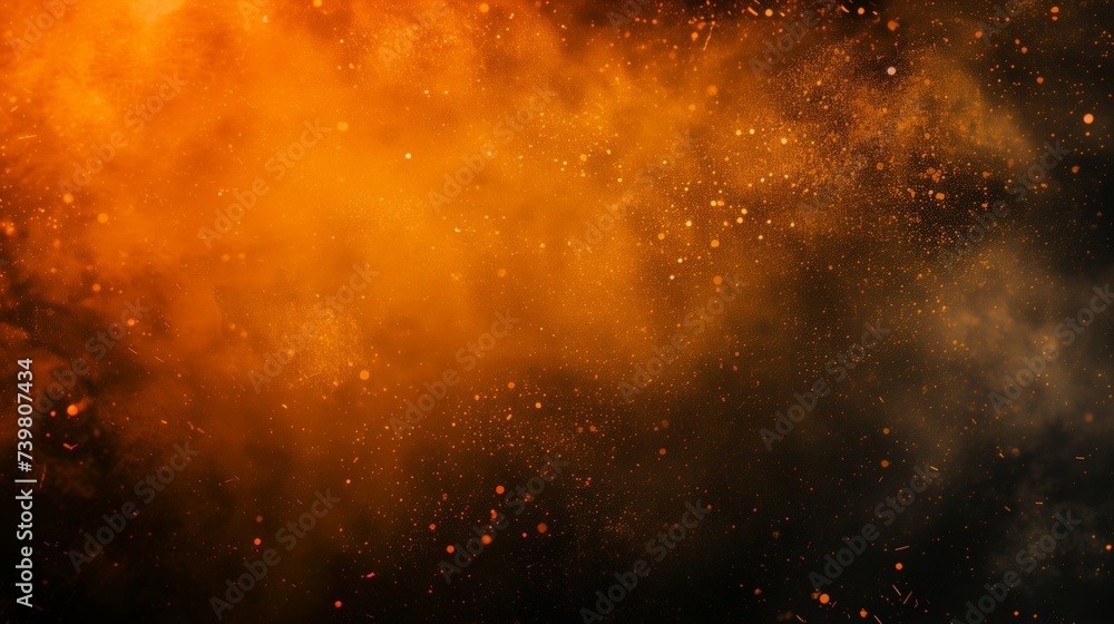 Naklejka premium black orange spot , a normal simple grainy noise grungy empty space or spray texture , a rough abstract retro vibe shine bright light and glow background template color gradient 