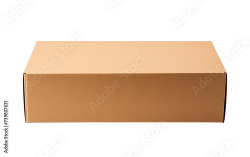 A brown cardboard box. on a White or Clear Surface PNG Transparent Background. © Usama