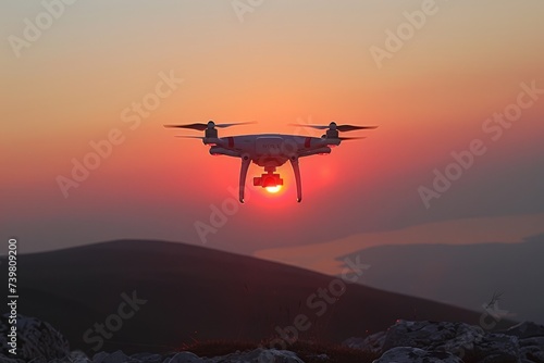 drone flying in the sky professional photography © NikahGeh