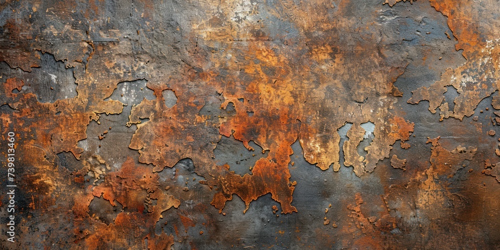 Industrial wear on metal, highlighted by rust damage and corrosion with age