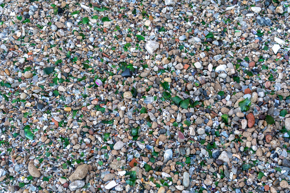 Micro Garbage Microplastics on Sand Beach. Micro Plastics Garbage, Tiny Trash Pieces ...