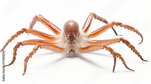 Himantopus on white background.