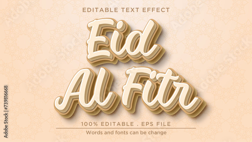 Editable text effect eid al fitr