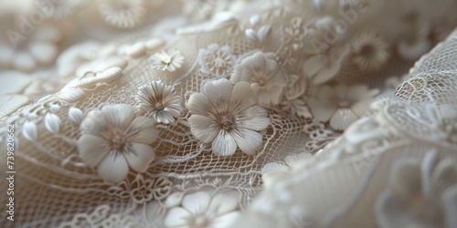 Victorian lace texture, showcasing delicate intricacy and timeless craftsmanship
