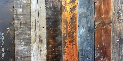 Rustic history captured in the weathered and patinated vintage wood grain overlay photo