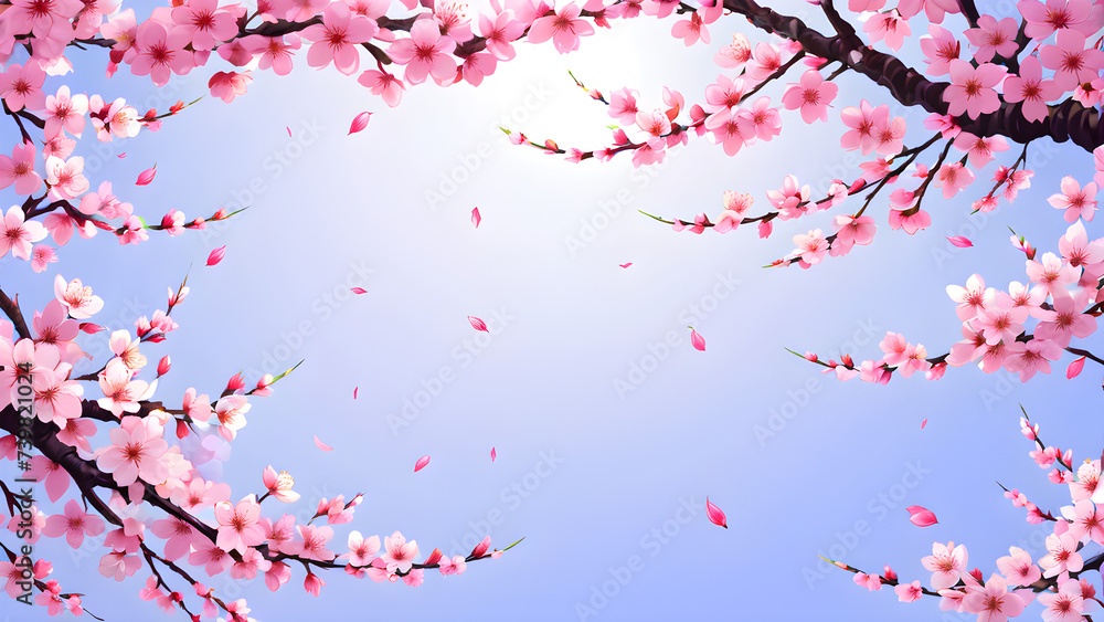 cherry blossom in spring, AI generated, spring, April, cherry blossom
